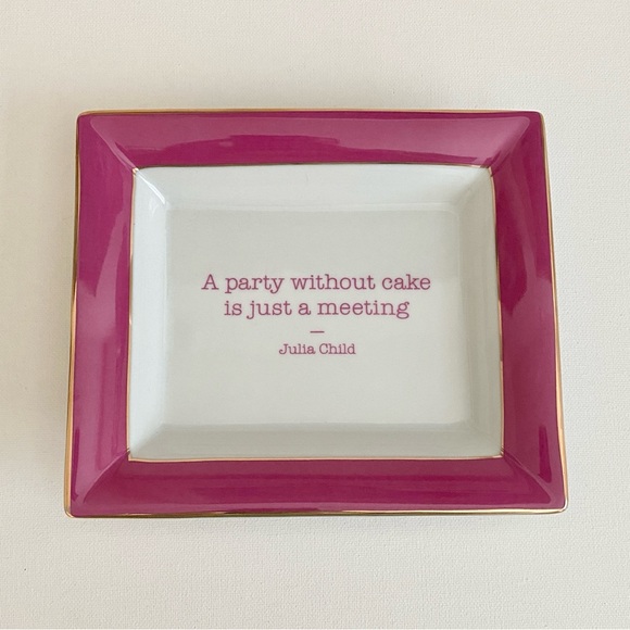 Gumps Other - GUMP'S Julia Child Repartee Trinket Porcelain Tray NEW